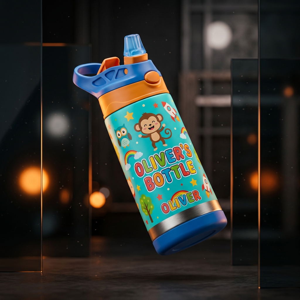 Kids water bottle customized