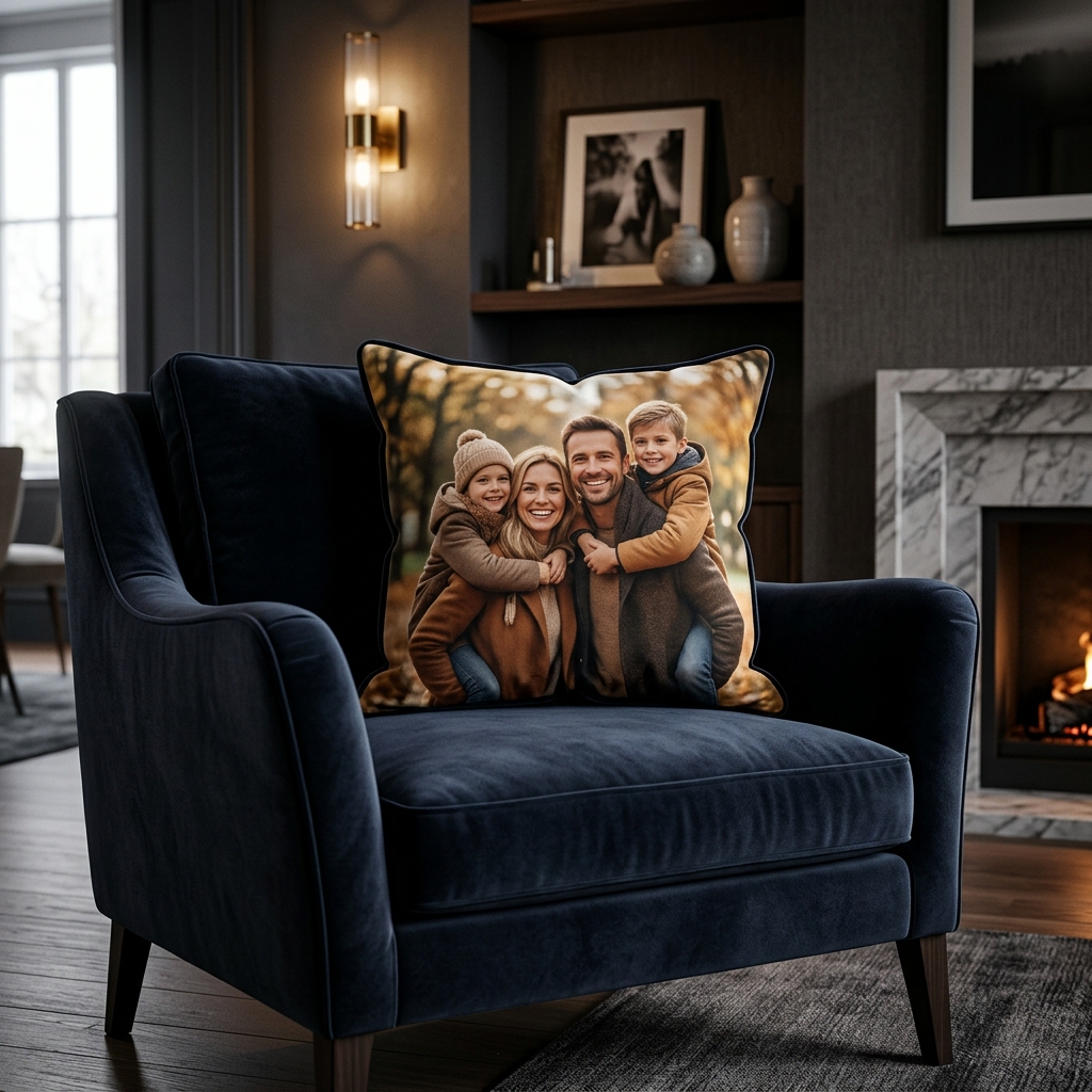 Photo printed cushion pillow